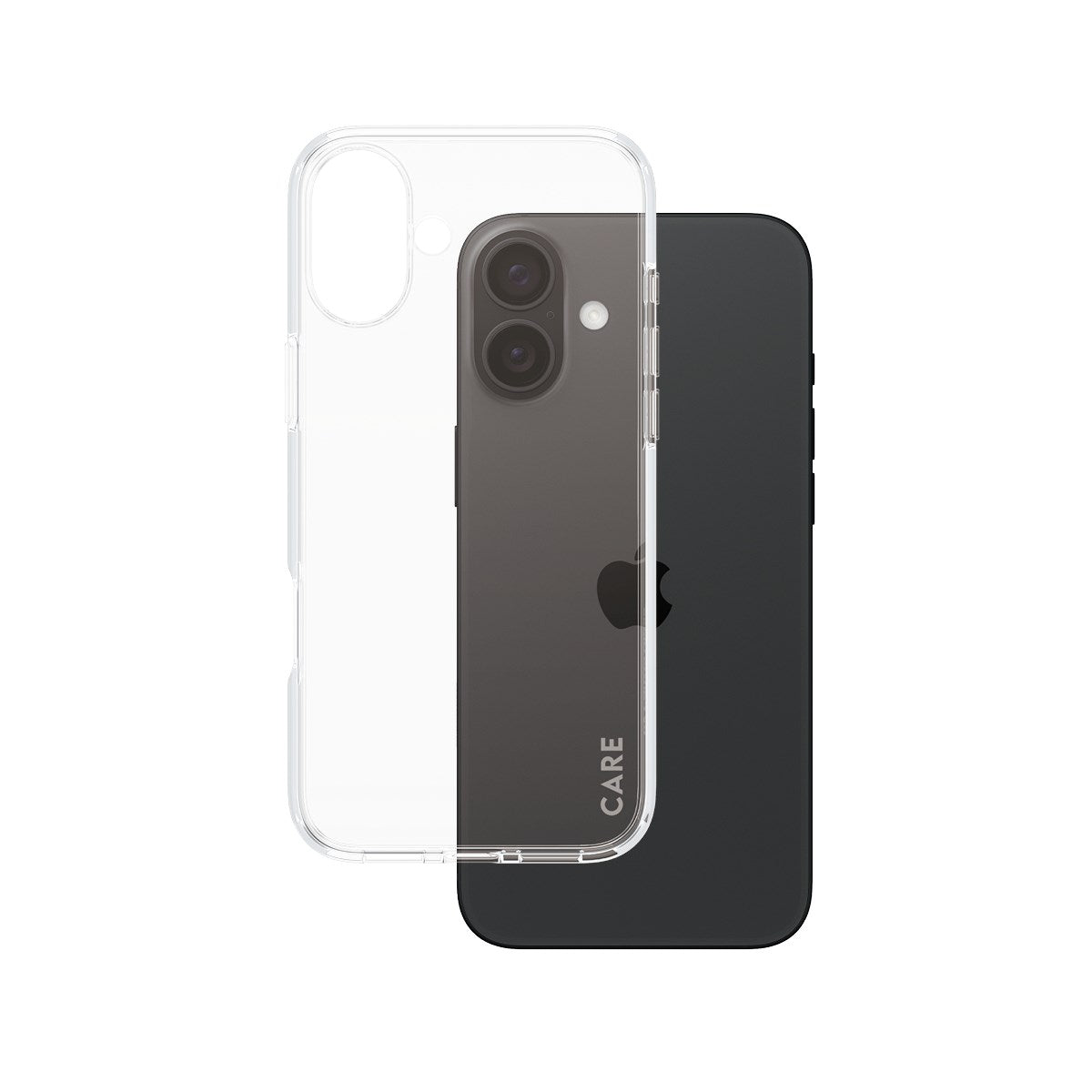 CARE by PanzerGlass® Flagship Case Transparent Urban Combat m. Klar Ramme iPhone 16 Plus
